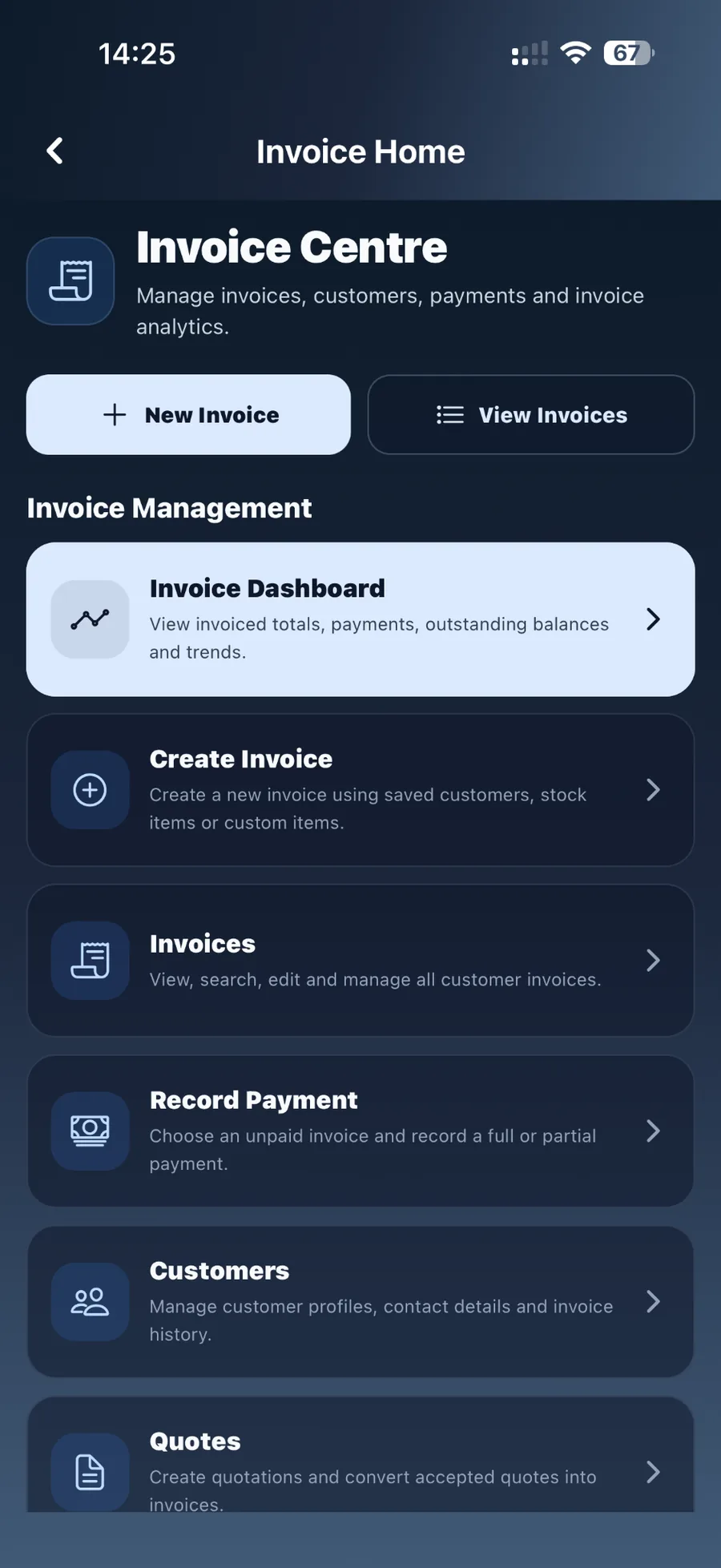 Invoice Centre